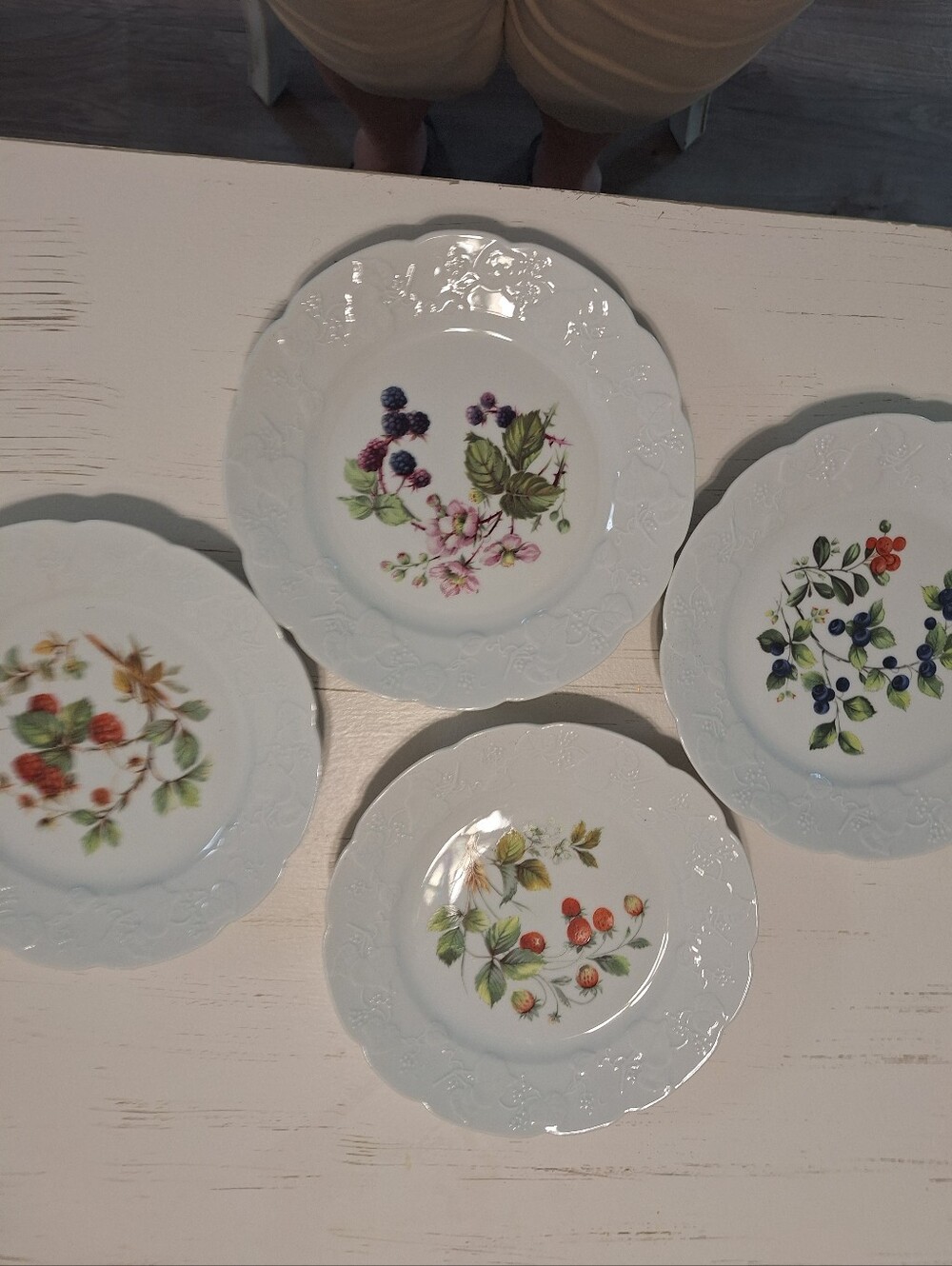 Dansk International Berry Fruit Plates 7” Set of 4